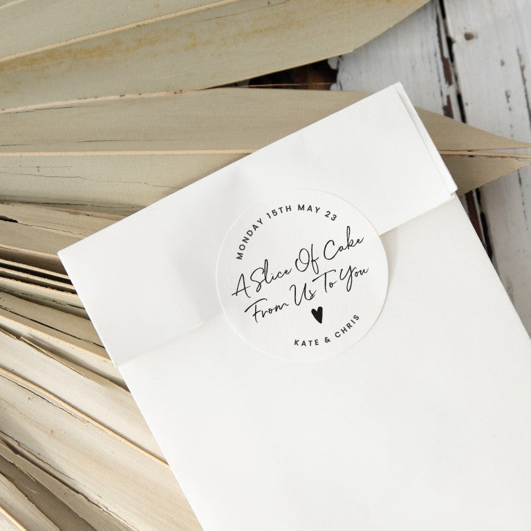Wedding Cake Personalised Labels