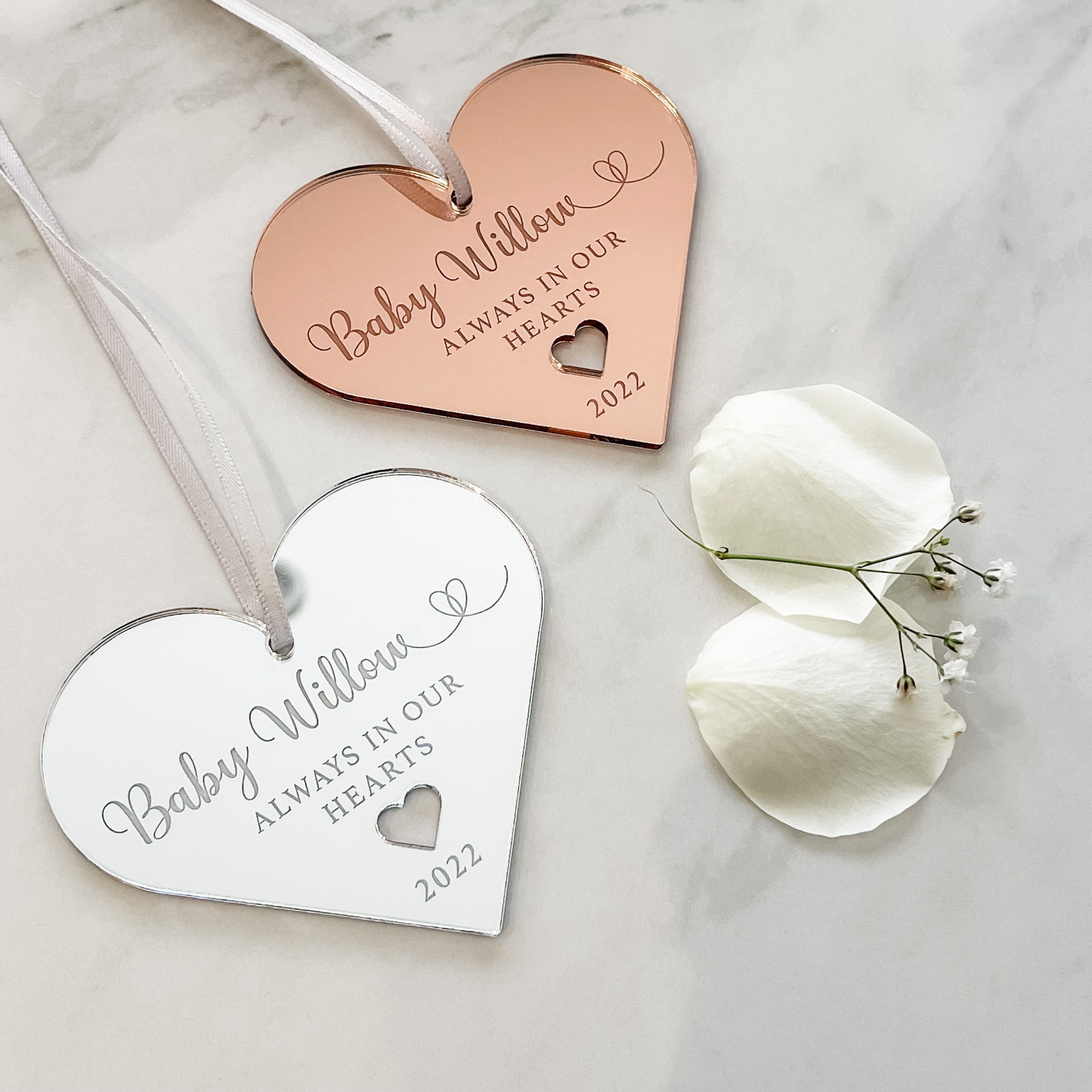 Always in our Hearts Gift Remembrance Bauble 