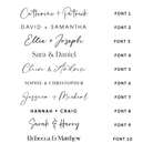 Black & White Event Table Numbers