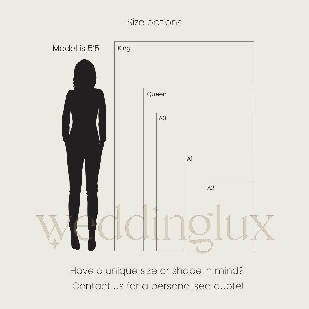 Extra Large Wedding Welcome Sign, Personalised Signage