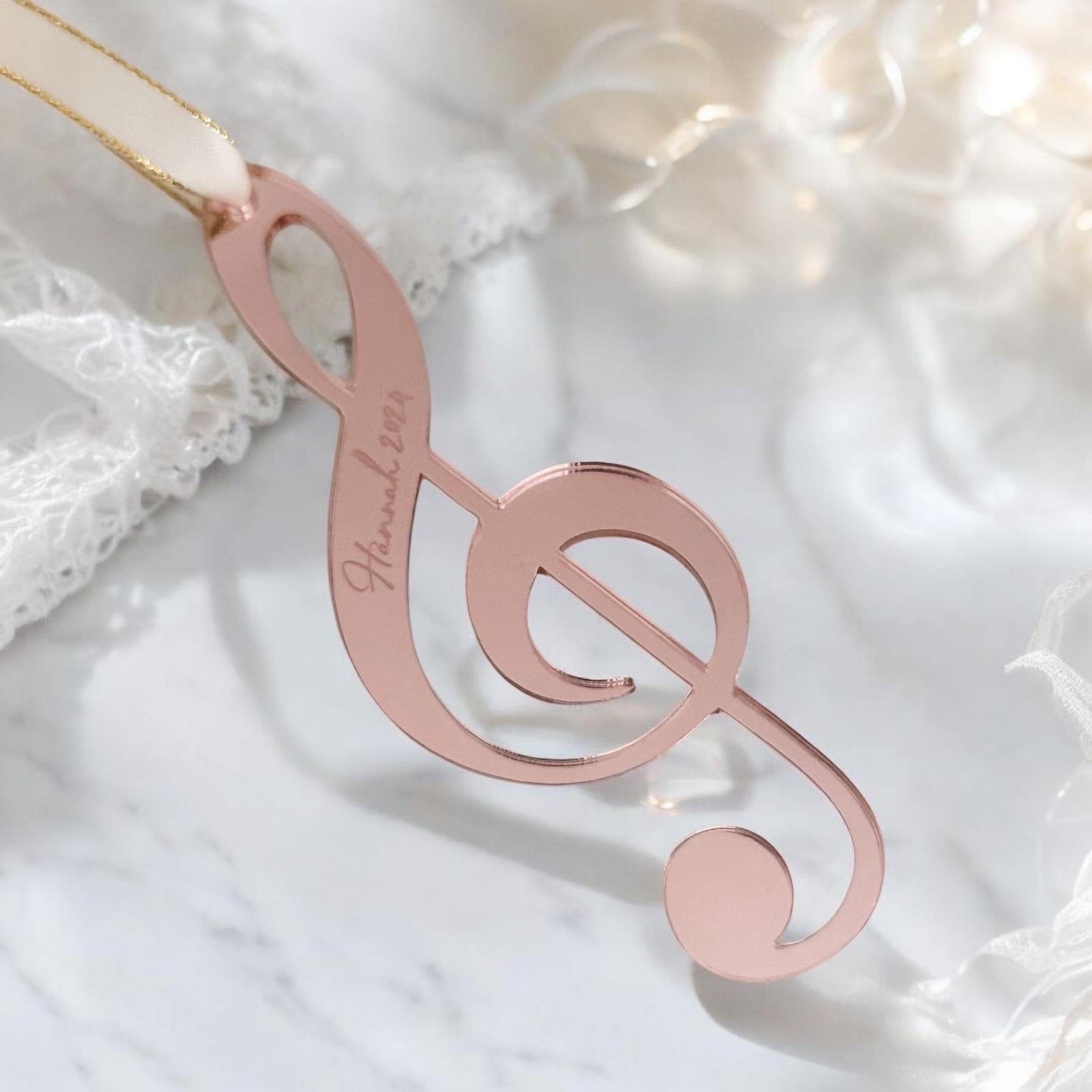 Luxury Personalised Musician Christmas Tree Decoration