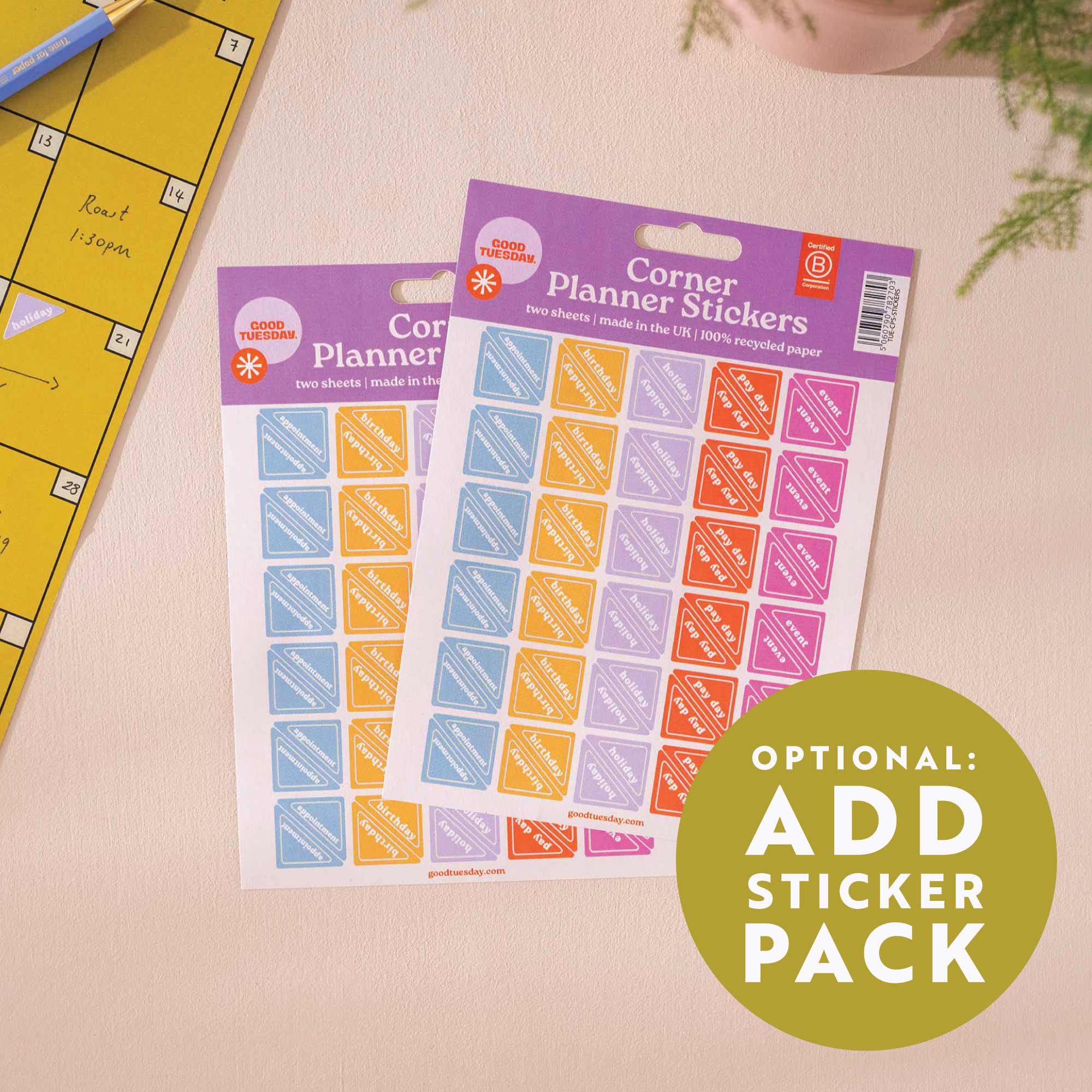 2026 Pastel A1 Wall Planner Monthly Grid Yearly Overview