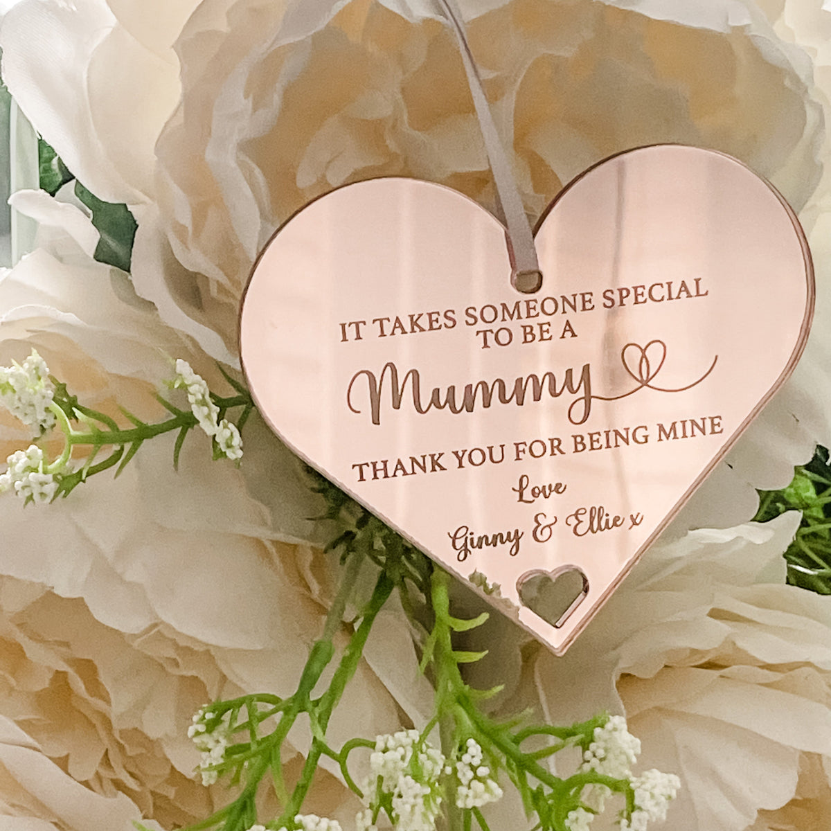 Mummy Engraved Heart Gift
