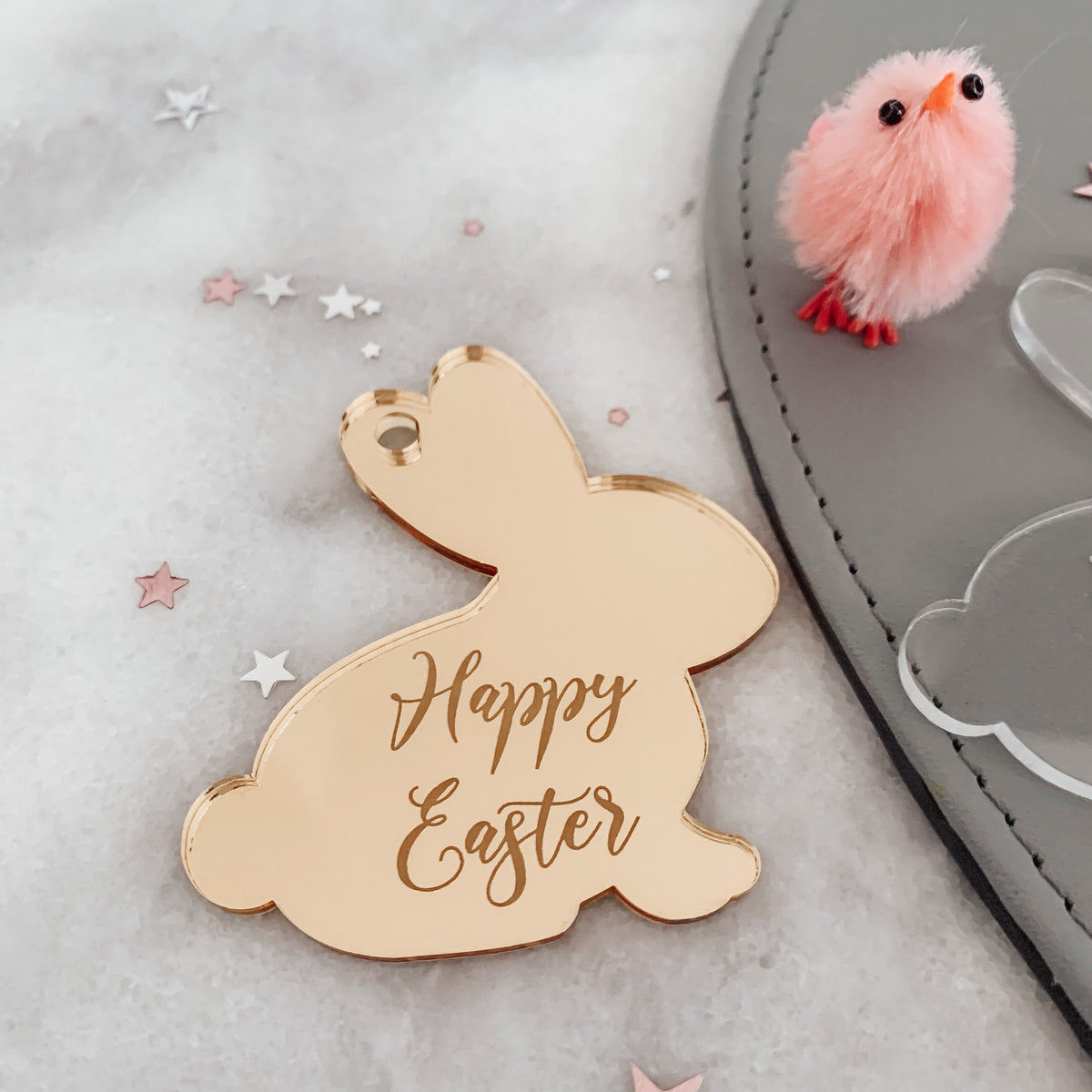 Engraved Happy Easter Cupcake 