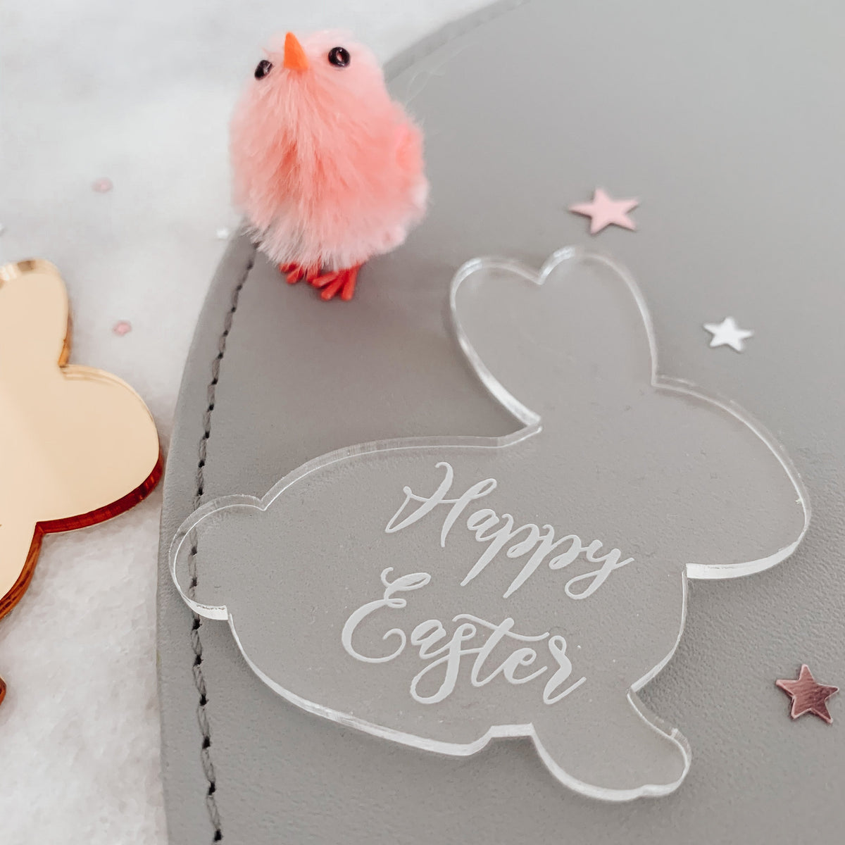 Happy Easter, Rabbit Cake Charm