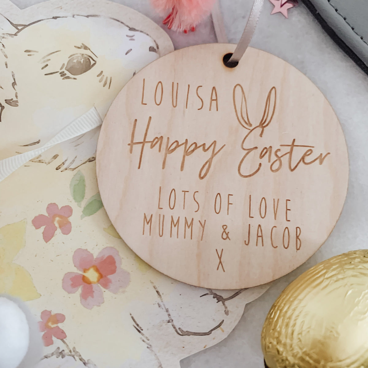 Personalised Happy Easter Hanging Tag