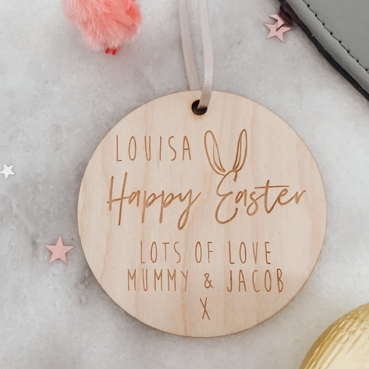 Personalised Engraved Happy Easter gift