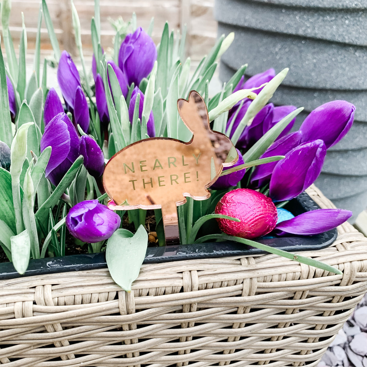 Mirror Engraved Easter Egg Trail Markers