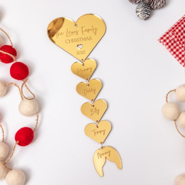 Luxury Christmas Tree Heart Decoration