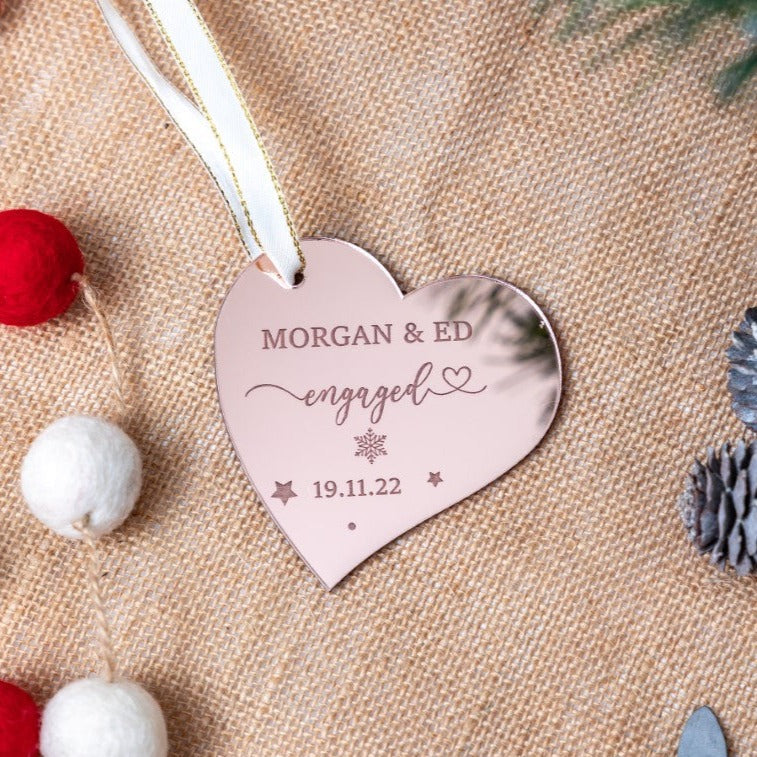 Personalised Engagement Christmas Gift