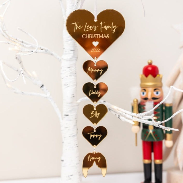 Personalised Family Christmas Decoration
