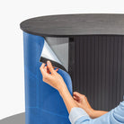Curved Professional Exhibition Counters Portable Trade Show Display