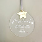 Best Teacher Personalised Star Gift