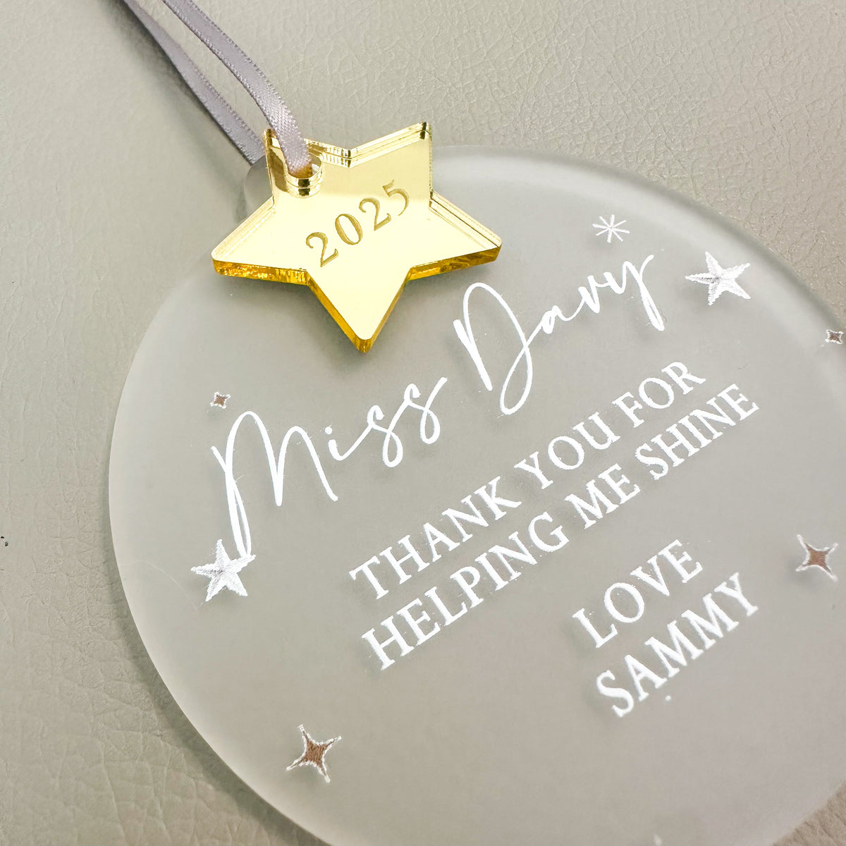 Thank You Head Teacher, Teaching Assistant Personalised Star Gift