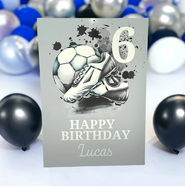 Boy's Football Party Sign