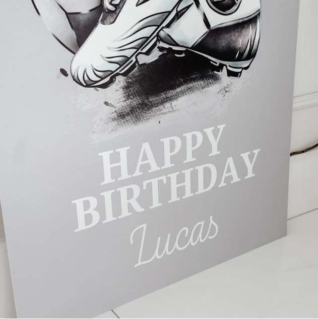 Personalised Boy's Football Party
