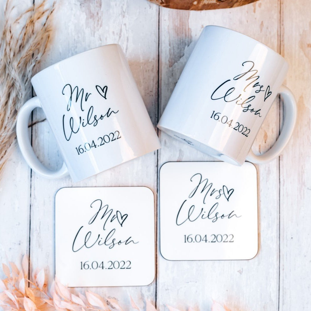 Mr & Mrs Personalised Wedding Gift