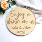Mirror Acrylic Drinks Tokens