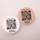 Acrylic qr order sign - personalised | uv printed contactless display