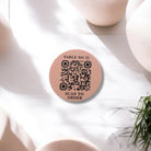 Acrylic qr order sign - personalised | uv printed contactless display
