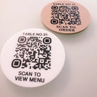 Acrylic qr order sign - personalised | uv printed contactless display