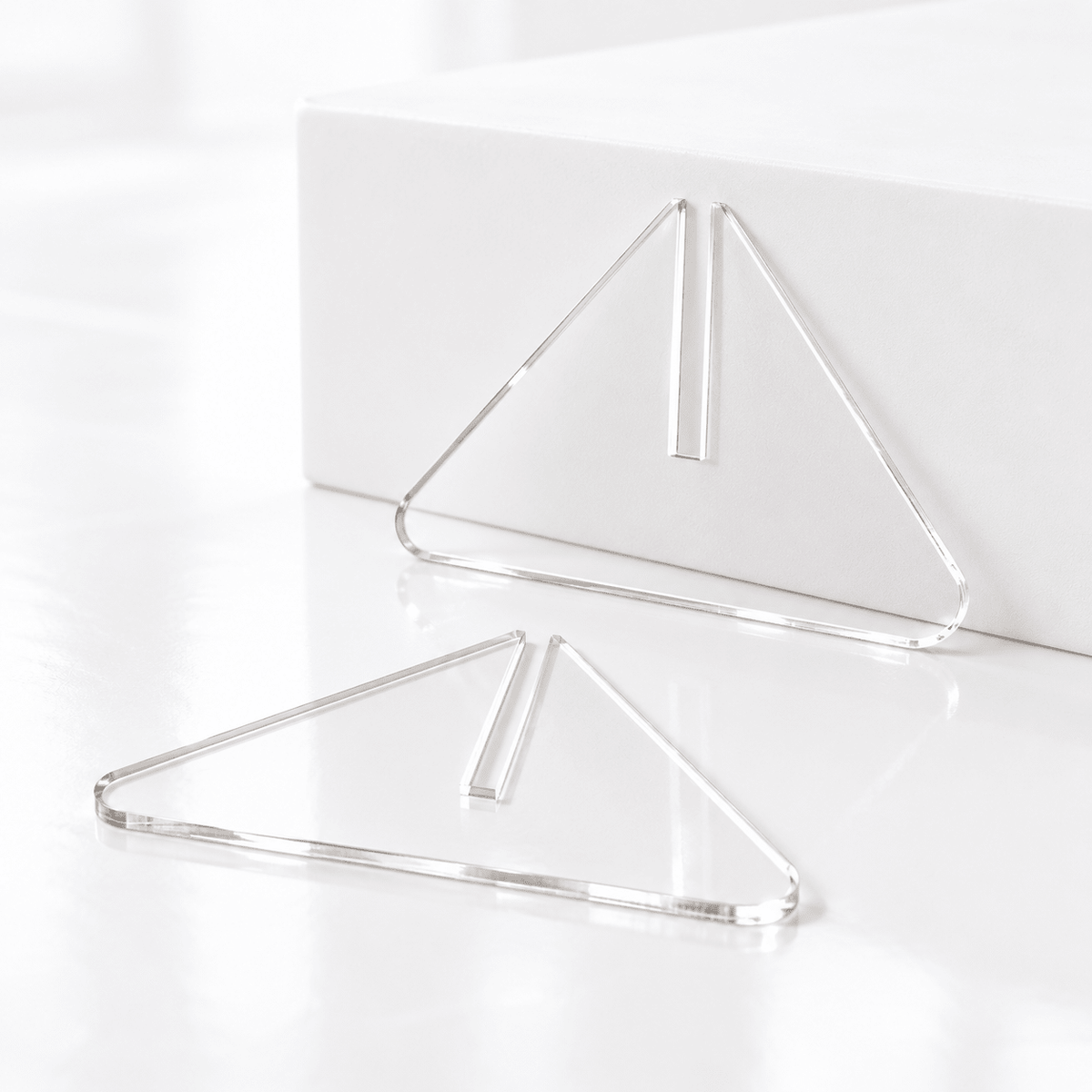 Acrylic Sign Feet for business signage and displays