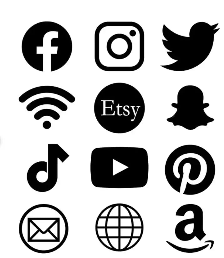 Acrylic social media sign – custom event branding | luxury mirror icon display stand