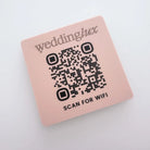 Acrylic wifi code sign – custom qr display | luxury signage