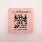 Acrylic wifi code sign – custom qr display | luxury signage
