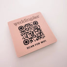 Acrylic wifi code sign – custom qr display | luxury signage