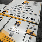 Aluminium dibond signs – durable outdoor metal business | uv printed & weatherproof