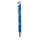 Aluminium push-button pen – premium writing pens | smooth ink ballpoint | pack of ten - branded merchandise