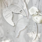 Angel wings keepsake – personalised baby loss memorial gift | luxury tribute