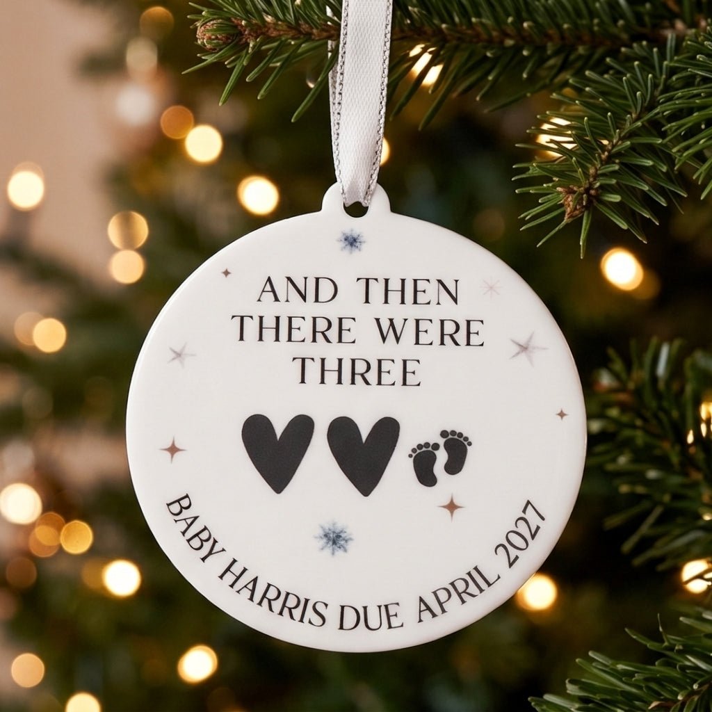 Personalised baby's first Christmas bauble for baby's first Christmas keepsakes
