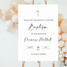 Baptism welcome sign – personalised event | custom ceremony decor