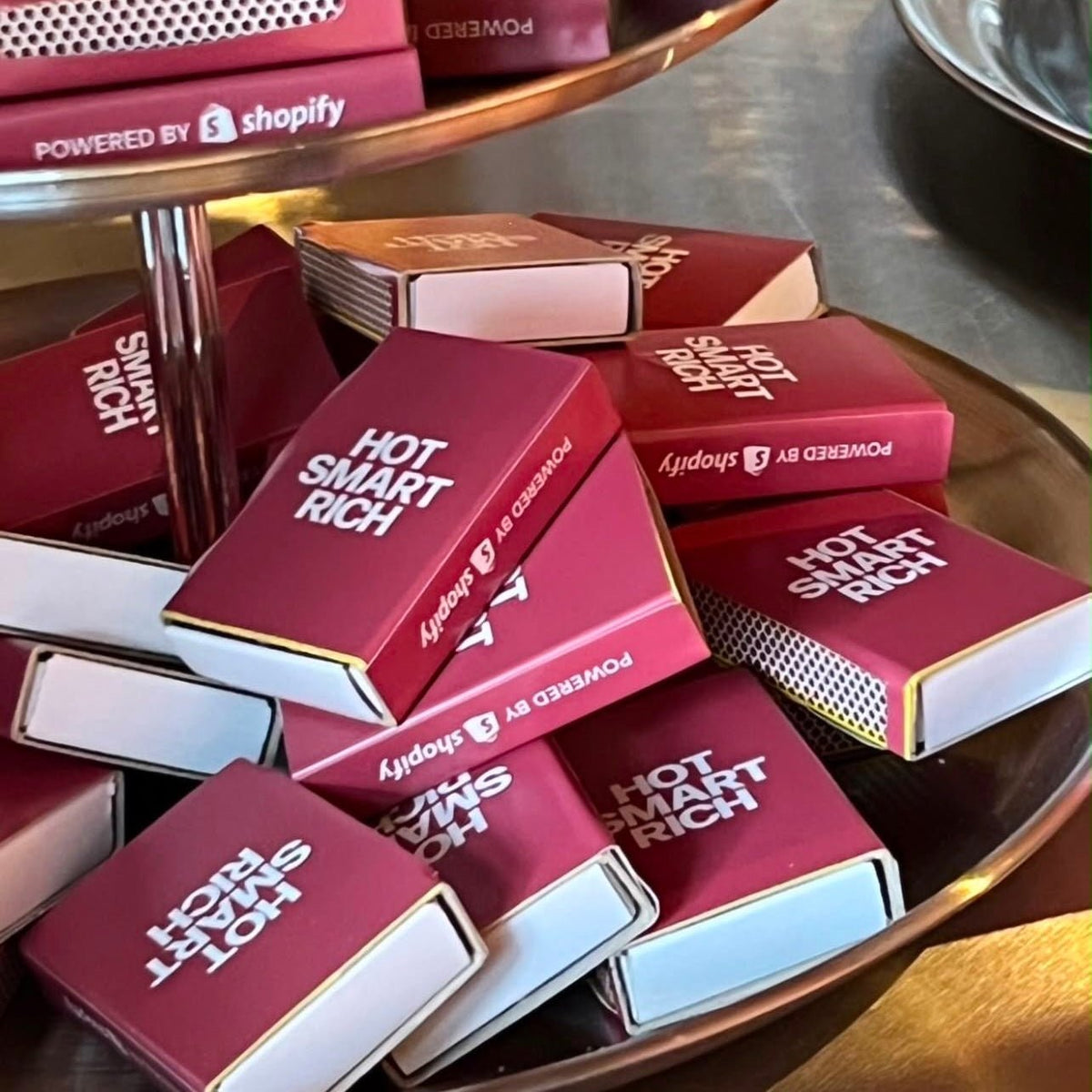Branded Matchboxes featuring a personalised company logo