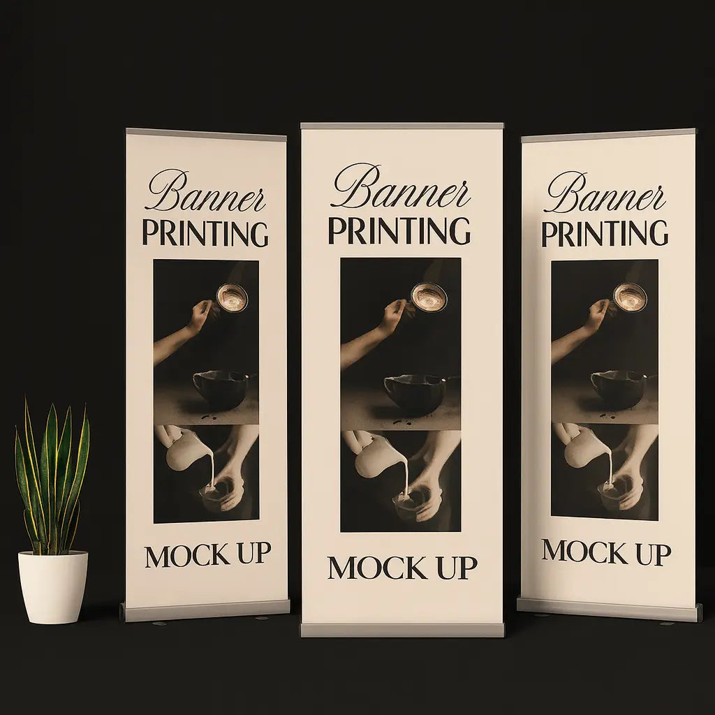 Budget roller banner - custom printed display stand | portable event uk