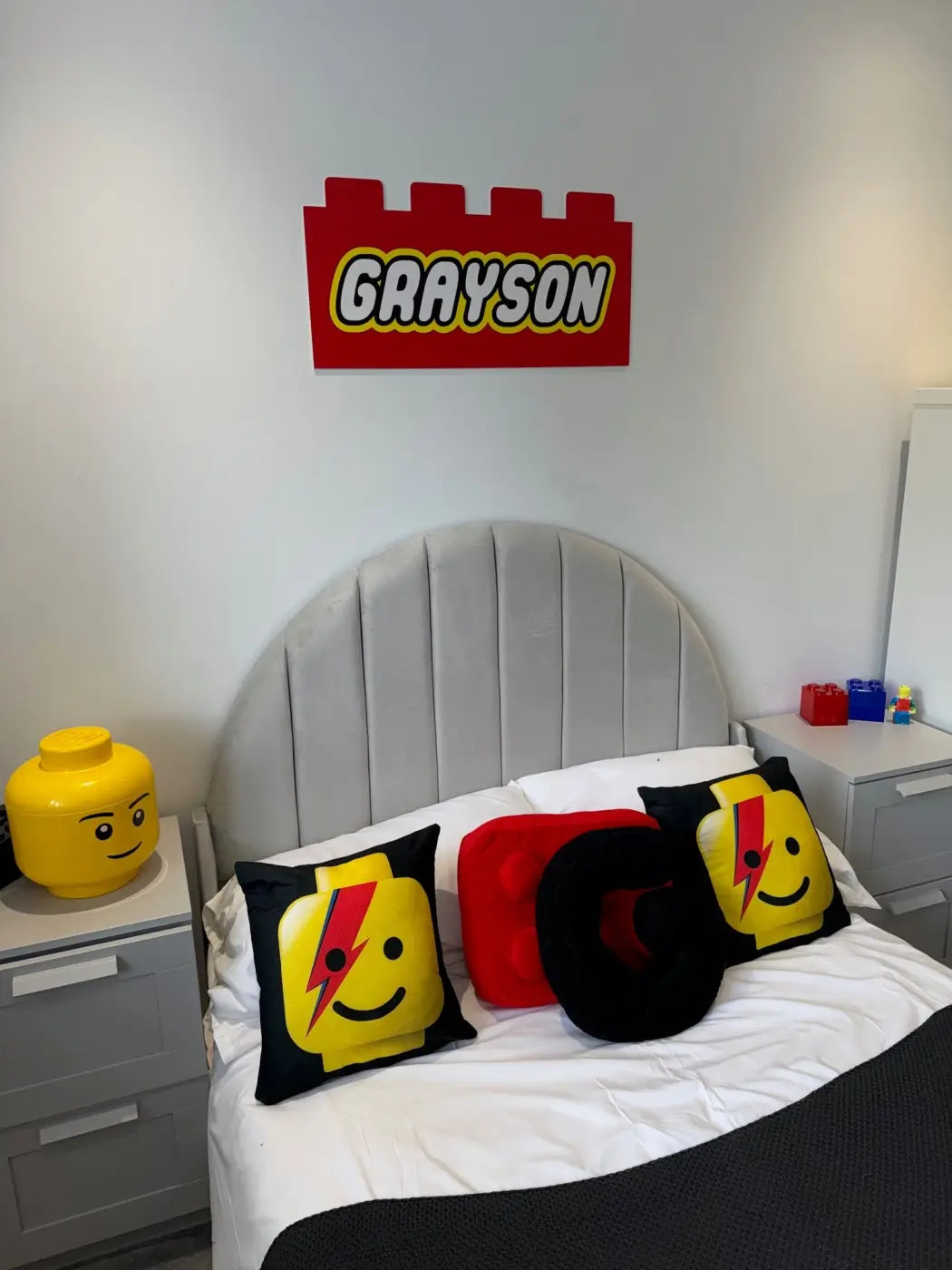 Building block name sign – personalised | custom kids wall art - children’s decor