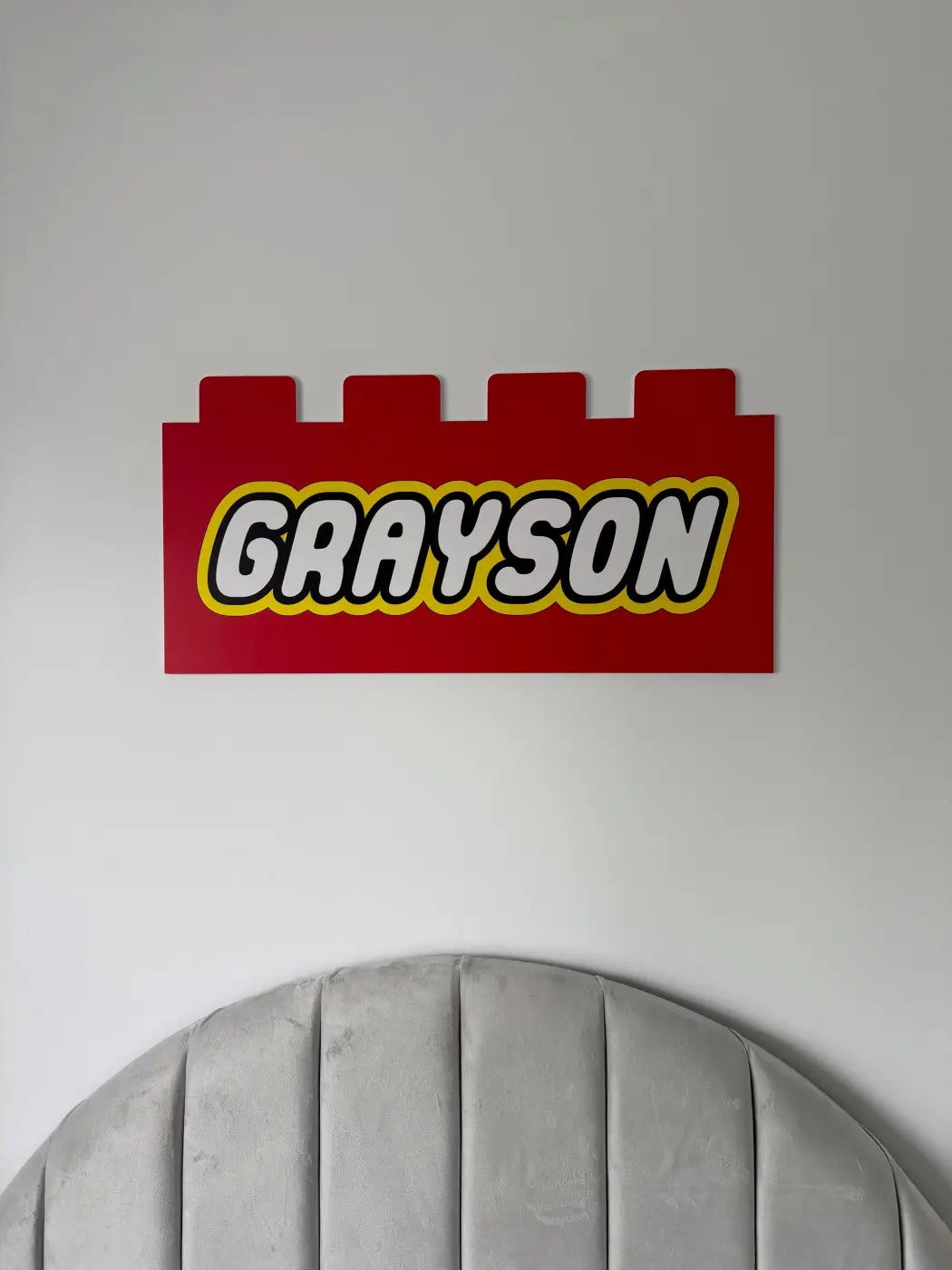 Building block name sign – personalised | custom kids wall art - children’s decor