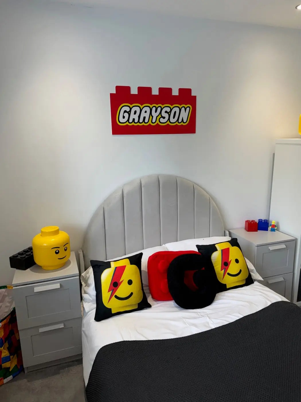 Building block name sign – personalised | custom kids wall art - children’s decor