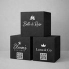 Cardboard display cube: vibrant print portable - indoor - party decor