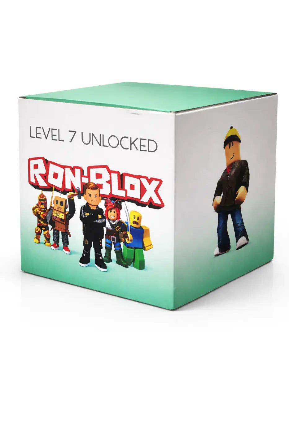 Cardboard display cube: vibrant print portable - indoor - party decor