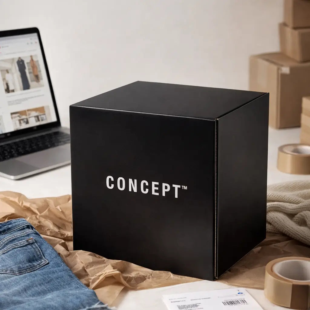 Cardboard display cube: vibrant print portable - indoor - party decor