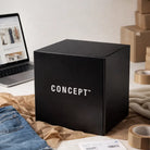 Cardboard display cube: vibrant print portable - indoor - party decor