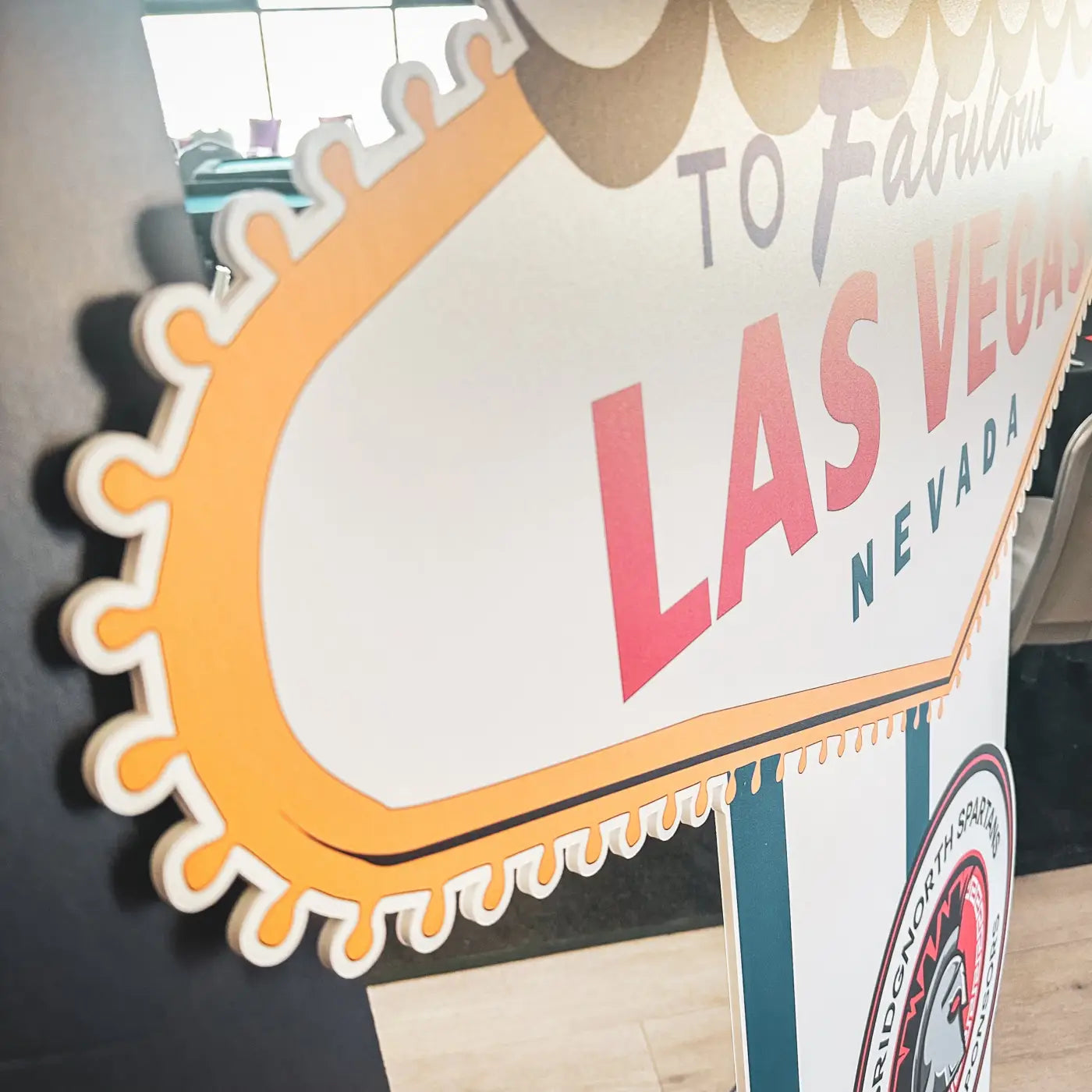 Casino welcome sign - custom foamboard | eco board signage a2 size