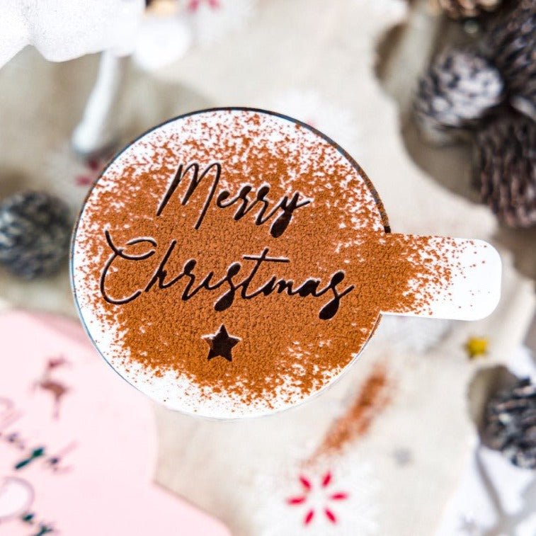 Coffee Stencil for Christmas keepsake gifts