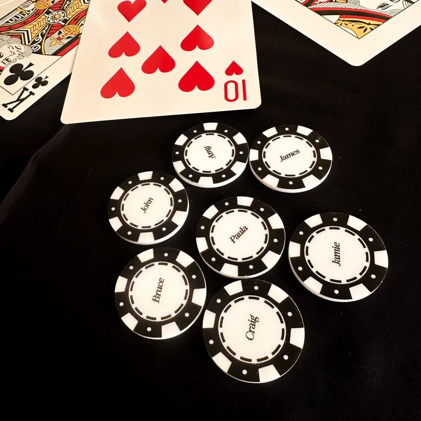 Custom acrylic casino chips – vegas style luxury tokens | personalised event branding