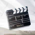 Custom acrylic clapperboard – luxury business logo clipboard | precision cut branding event props