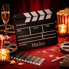 Custom acrylic clapperboard – luxury business logo clipboard | precision cut branding event props