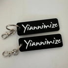 Custom acrylic keyring – precision cut business keychain | logo key holder